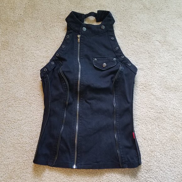 Tripp NYC Tops - Tripp NYC zip-up goth top